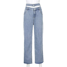 Load image into Gallery viewer, Sexy Cut-Out High Waist Wide Loose Jeans